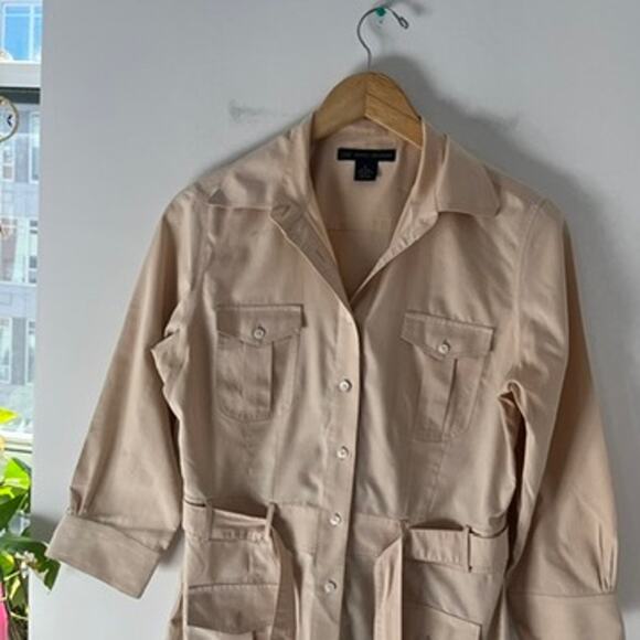 Brooks Brothers "346" Tan Button Up Dress Size 4 - Picture 2 of 6